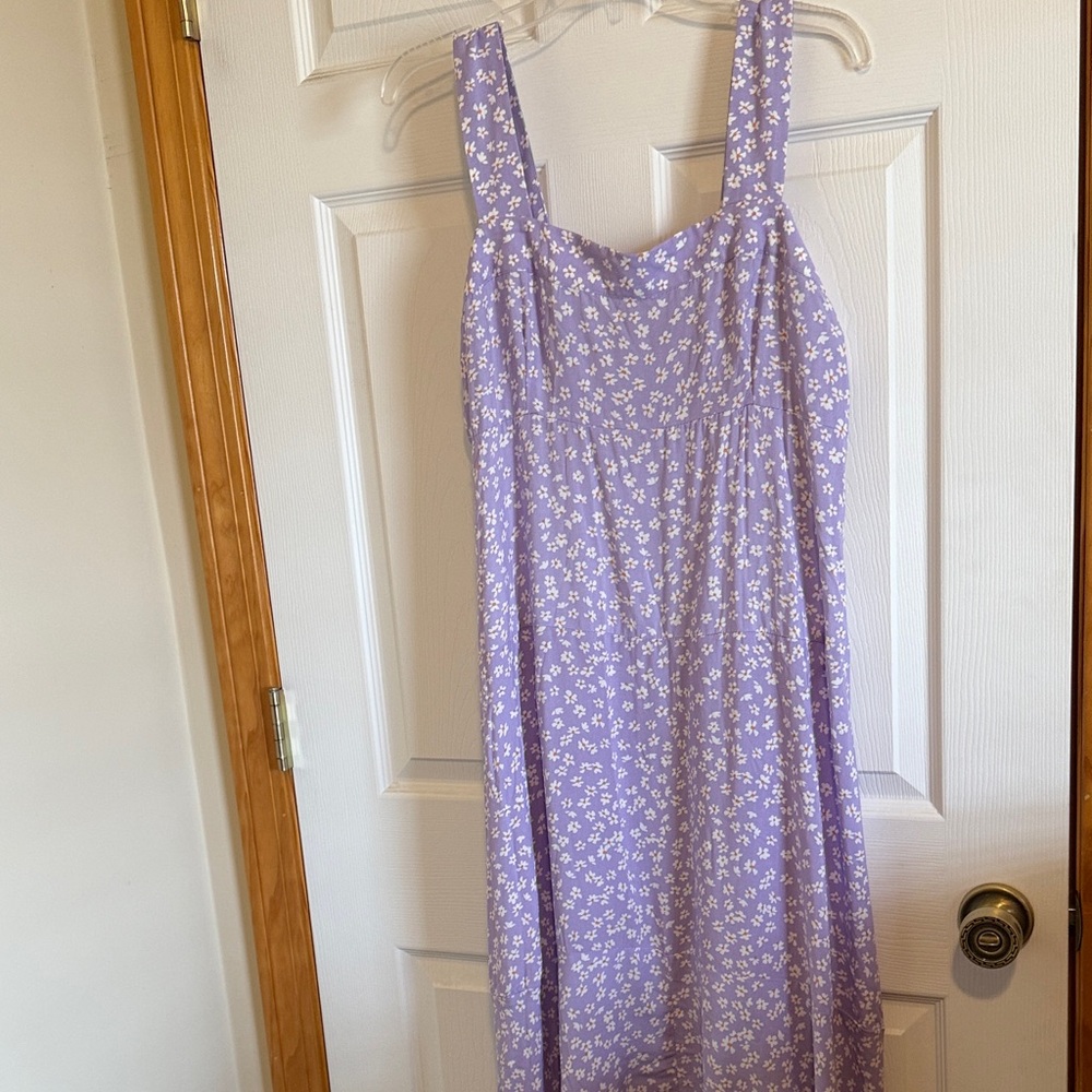 Vince Camuto Purple Floral Maxi Dress